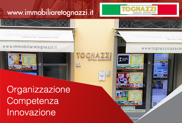Vetrina Agenzia Immobiliare TOGNAZZI